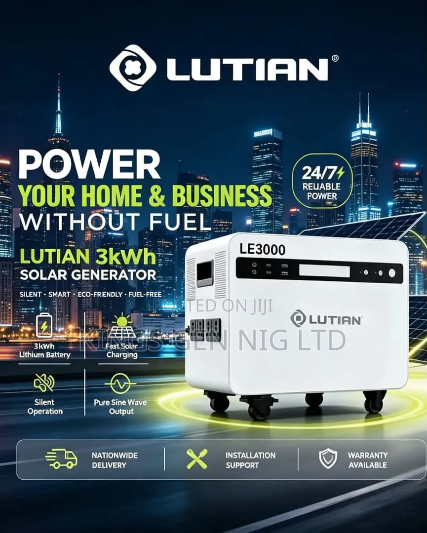Lutian Solar Generator 3kva 3000w With 2 Panels Set
