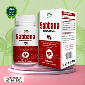 Sabbana Herbal Capsules (For High Blood Pressure & Loss of Vision)