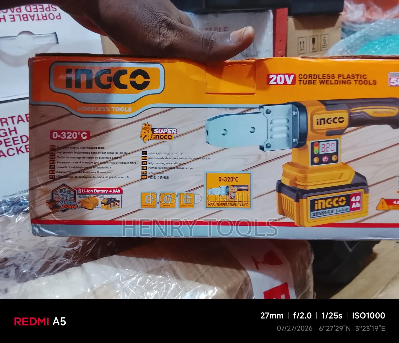 Cordless PPR Machine Ingco Product