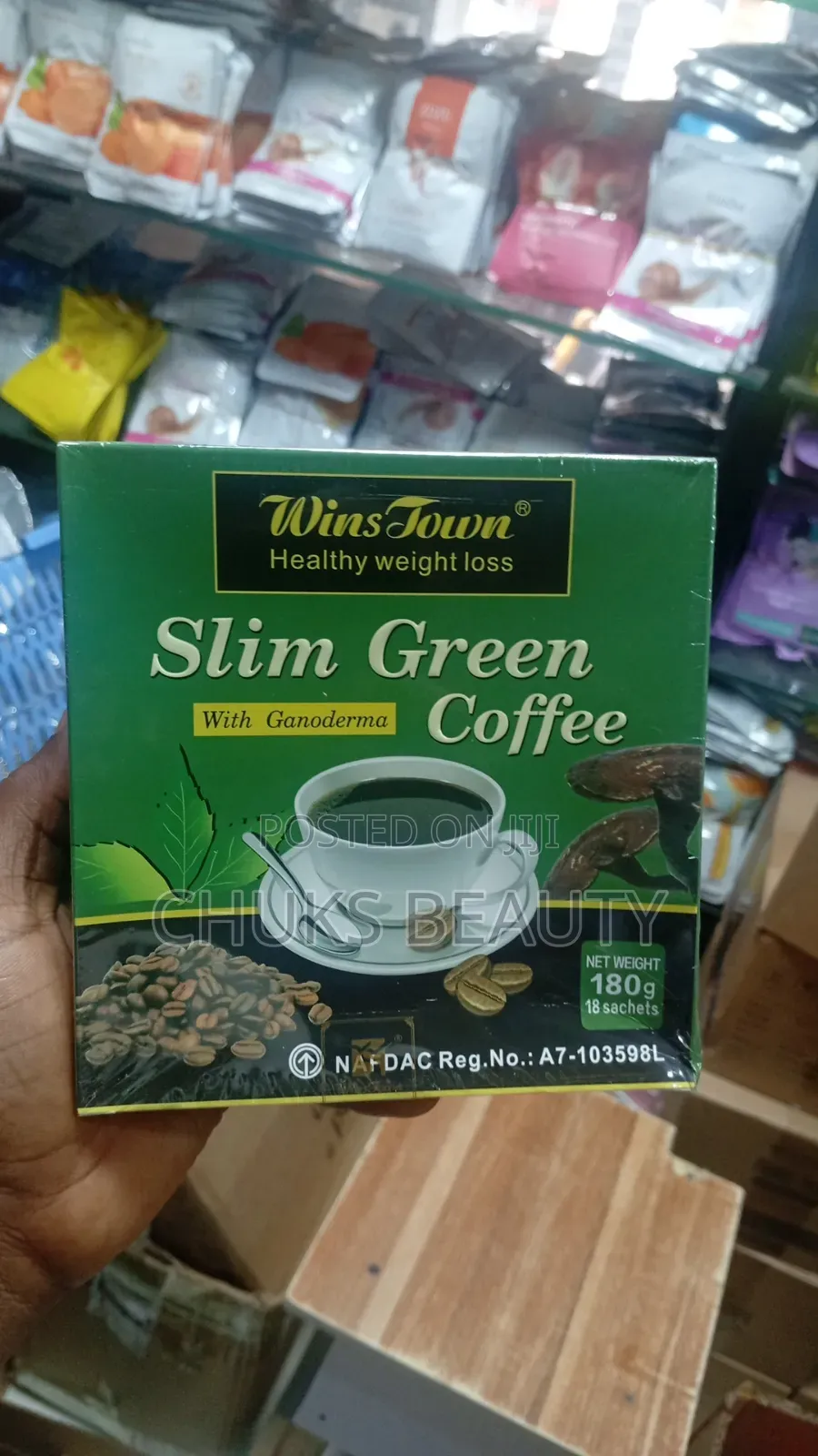 WinsTown Slim Green Coffee With Ganoderma