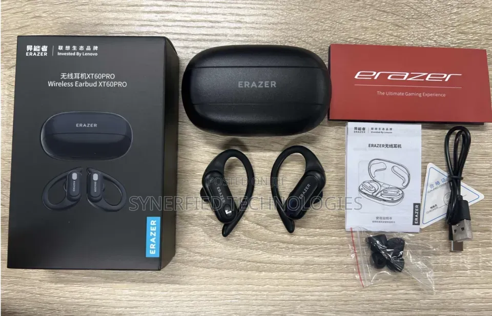 ERAZER XT60 Pro Wireless Gaming Earbuds Ear Hook, Bluetooth