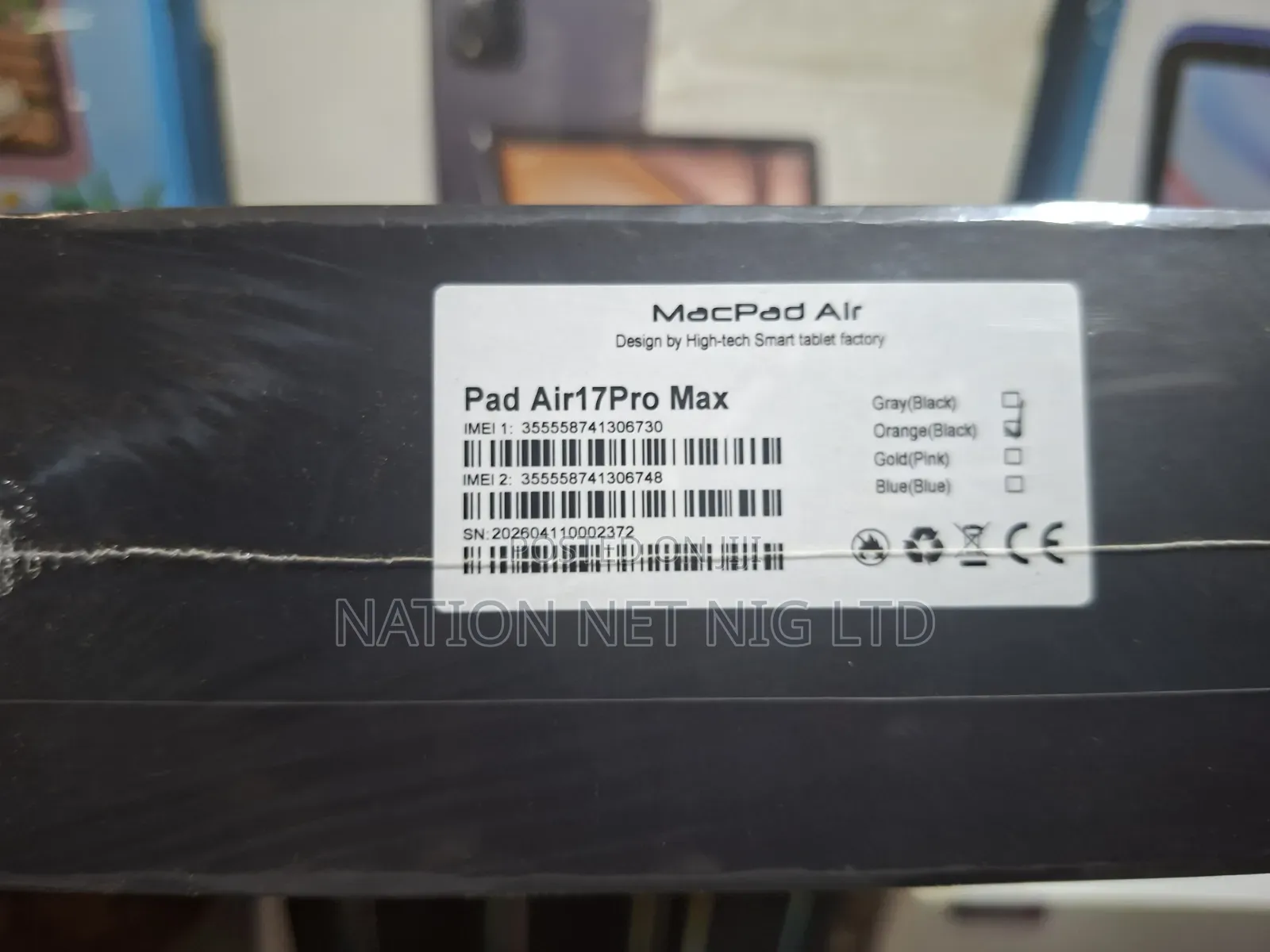 New MacPad Air 17 Pro Max 1 TB Black