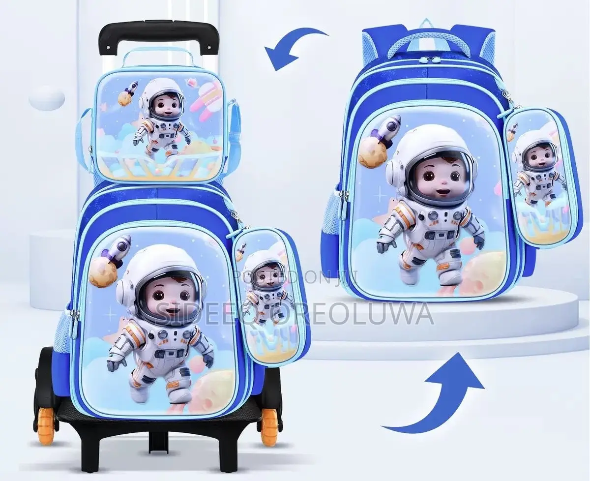 4in1 Trolley School Bag
