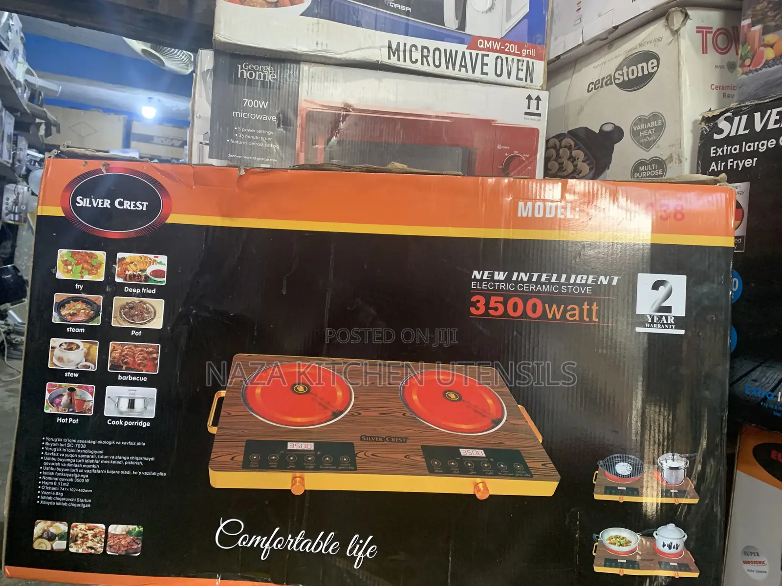 Silver Crest 2 Burner Infrared Cooker