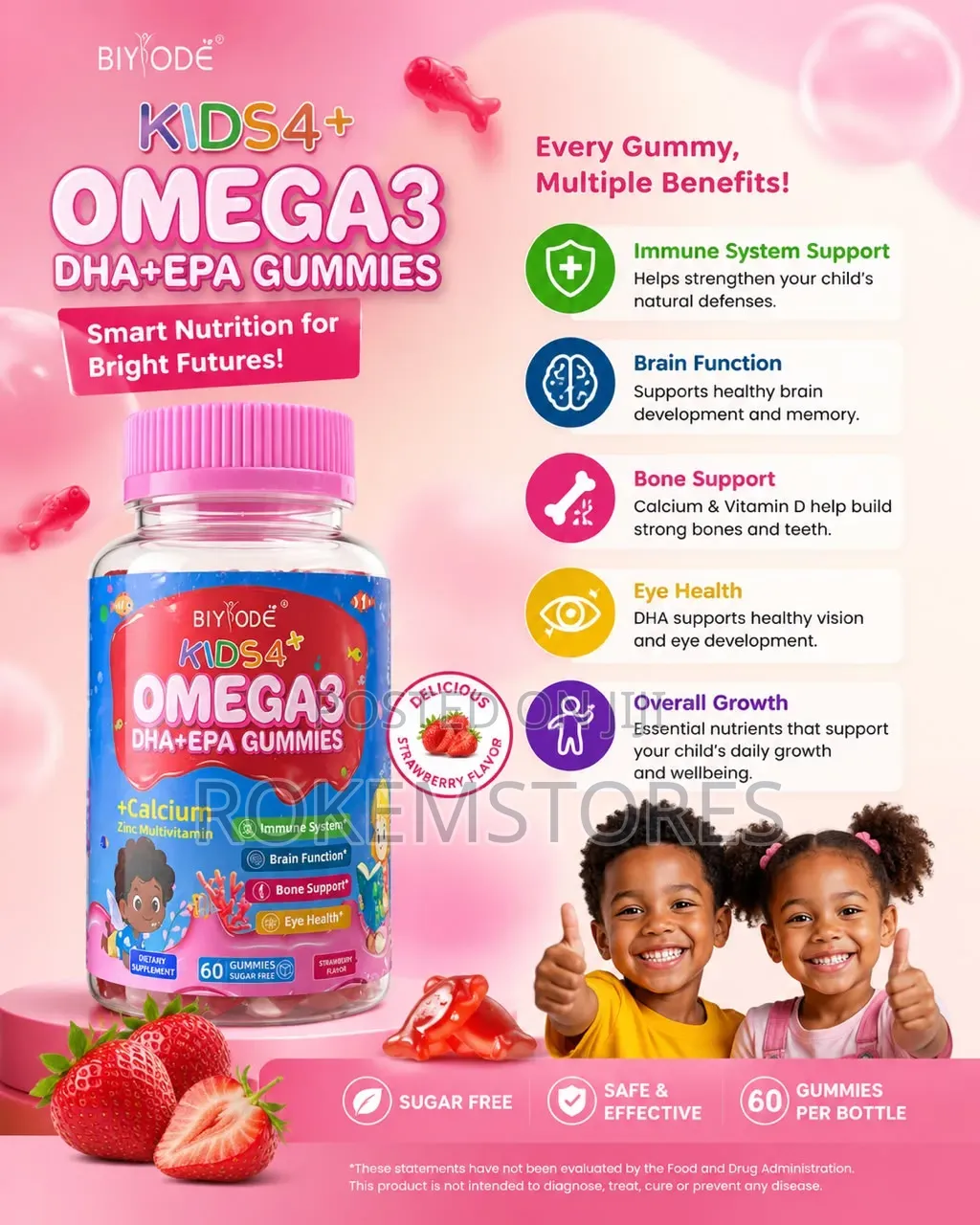 Kids4 Omega3 DHA +EPA Gummies