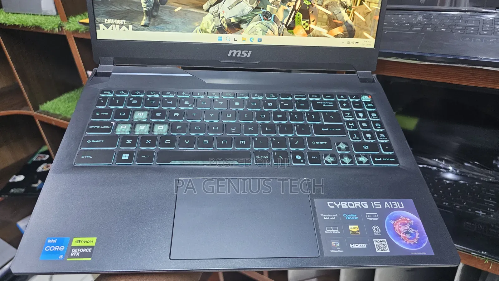 Laptop MSI Cyborg 15 16GB Intel Core i5 SSD 512GB