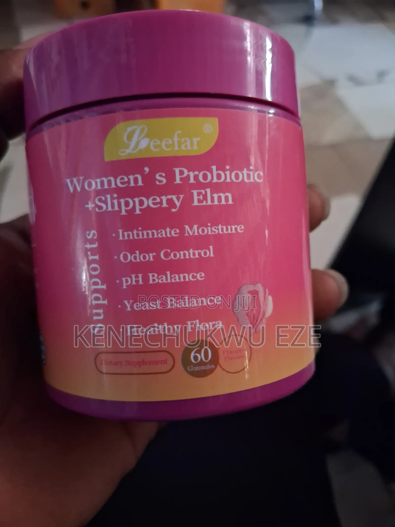 Leefar Women's Probiotic Gummies + Slippery Elm – 60 Gummies