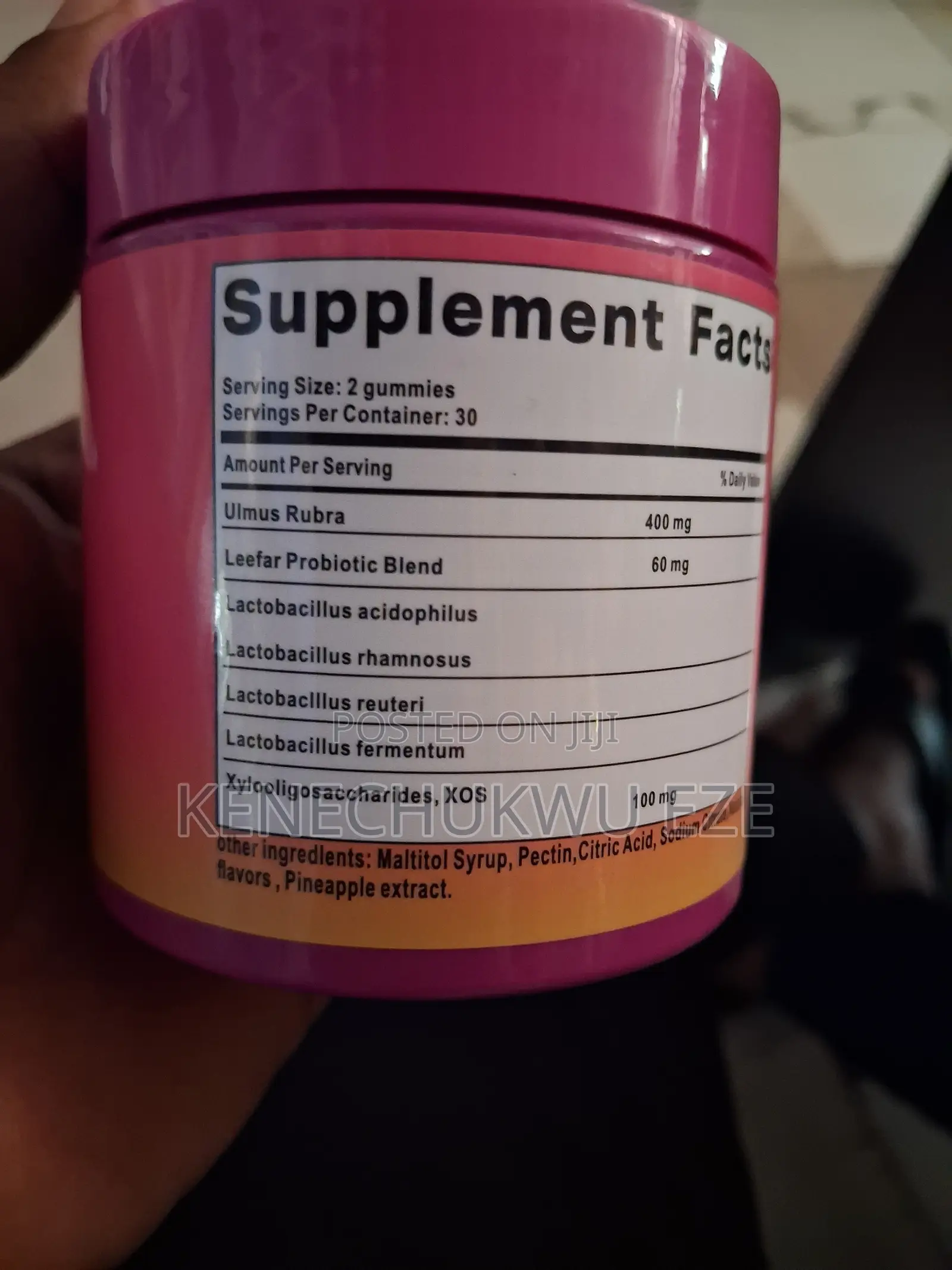 Leefar Women's Probiotic Gummies + Slippery Elm – 60 Gummies