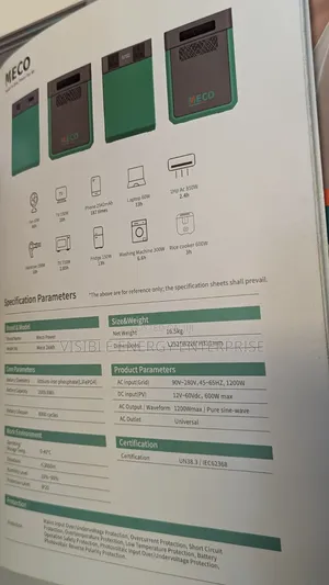 Meco 2kWh|1200W Solar Generator