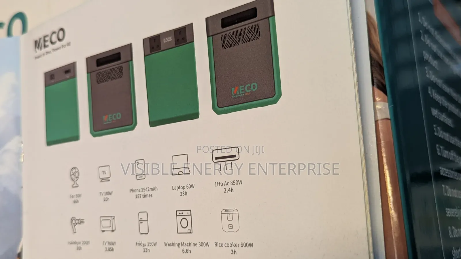 Meco 2kWh|1200W Solar Generator