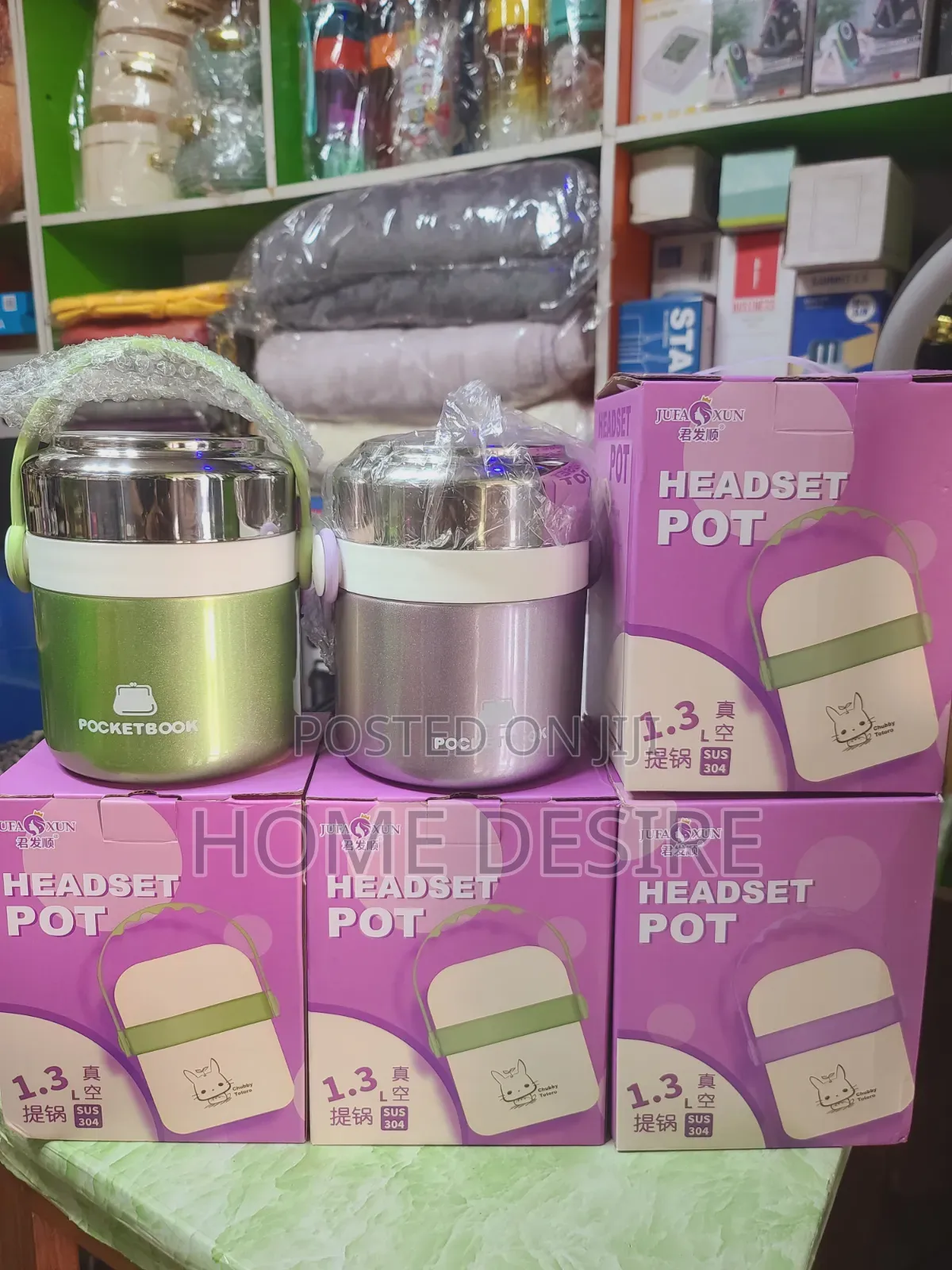 Headset Pot Food Flask