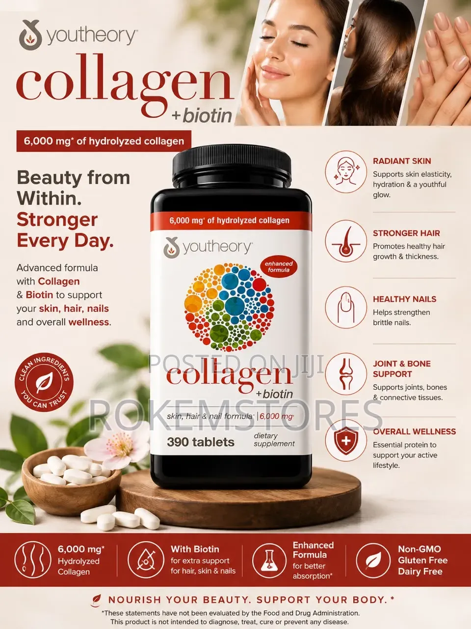 Youtheory Collagen +Biotin