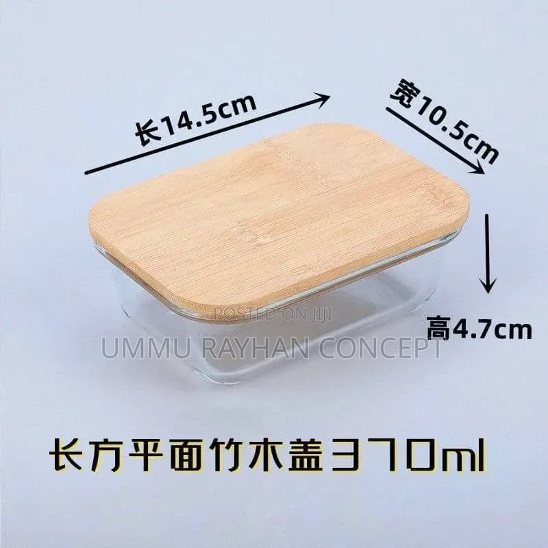 4pcs Glass Storage Container