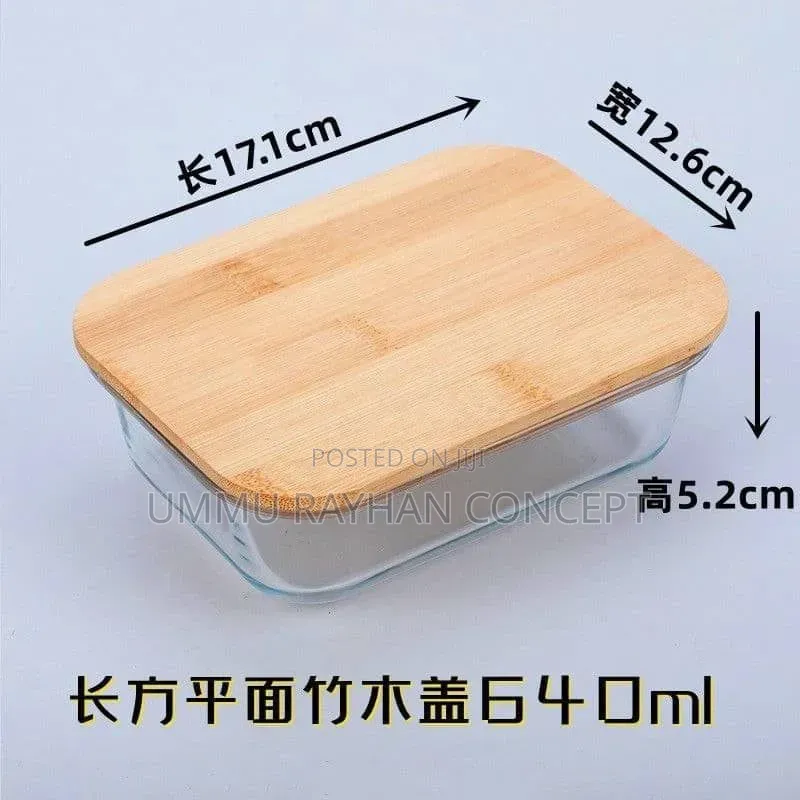 4pcs Glass Storage Container