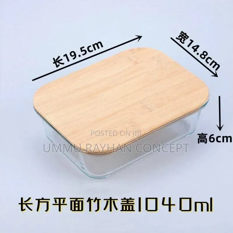 4pcs Glass Storage Container