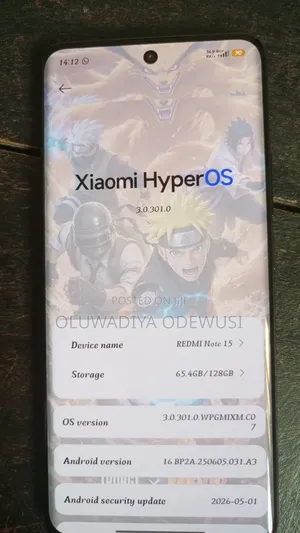 New Xiaomi Redmi Note 15 128 GB Black
