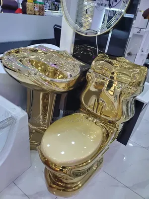 Golden Water Closet WC for Master Bathroom