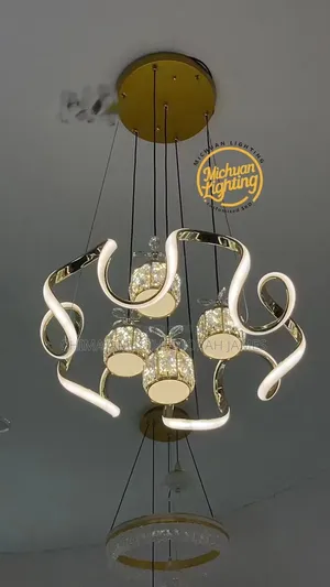Golden Ball Study Room Led Chandelier Creative Personality Art Modelin