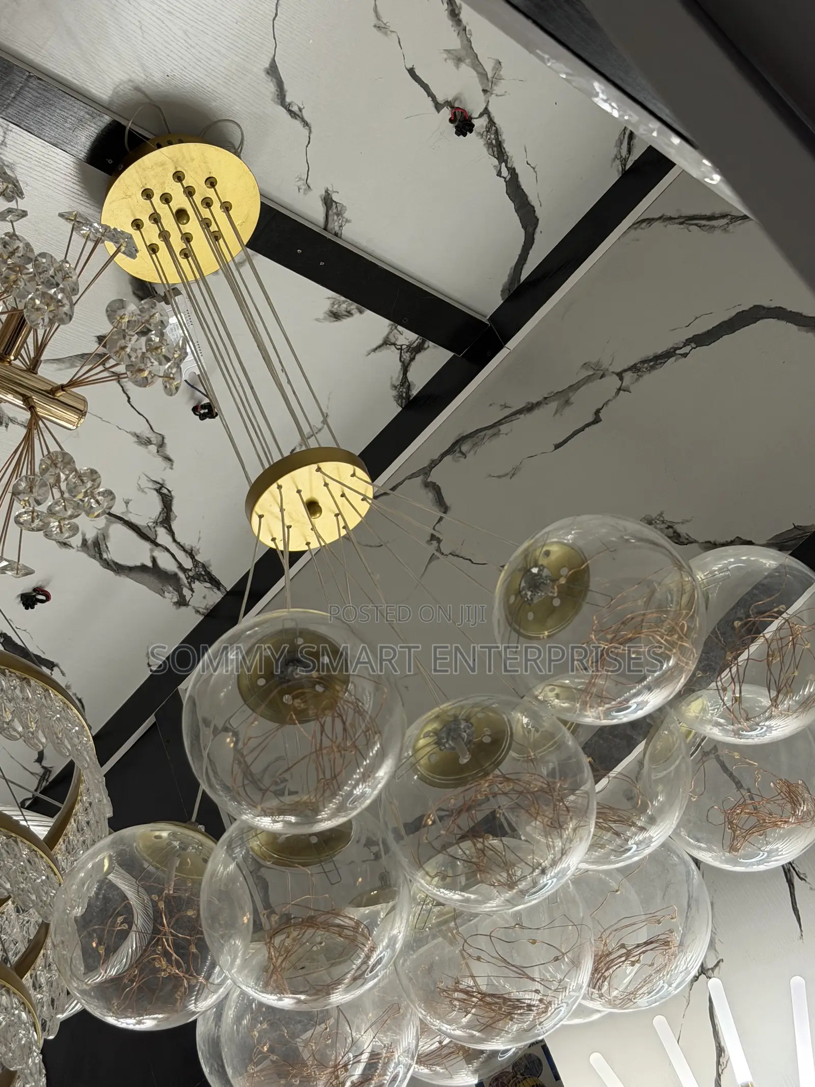 Luxury Glass Bubble Cluster Chandelier