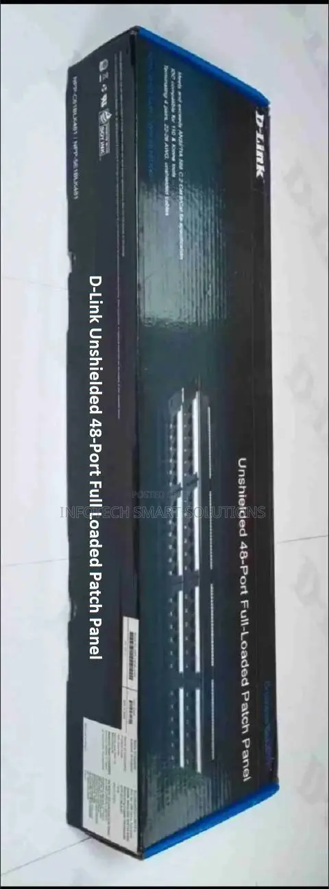 D-Link 48-Port Cat6 Network Patch Panel Rack Mount