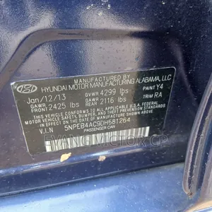 Hyundai Sonata 2013 Blue