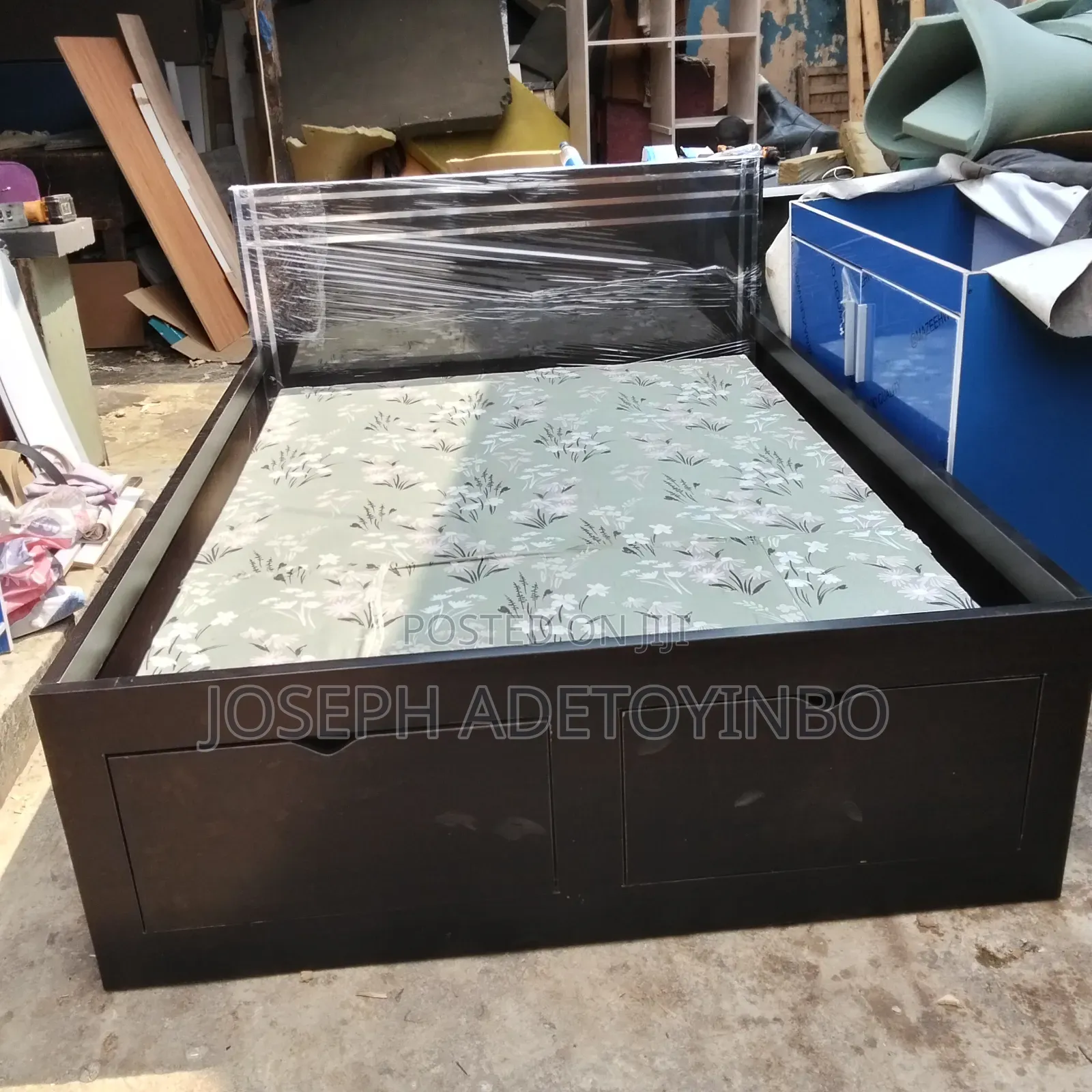 Bed Frame HDF With Drawer