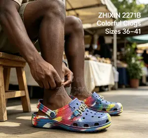ZHIXIN 2271B Multicolor EVA Clogs Sizes 36-41