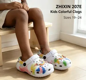 ZHIXIN 207E Kids Tie-Dye EVA Clogs Sizes 19-24