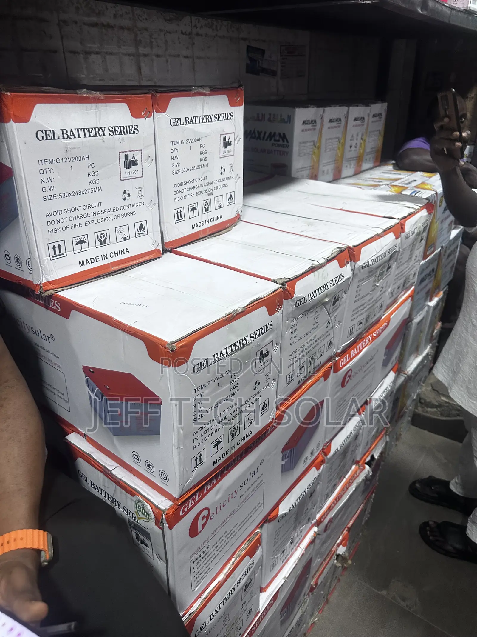 200 Ah Solar Dry Cell Battery