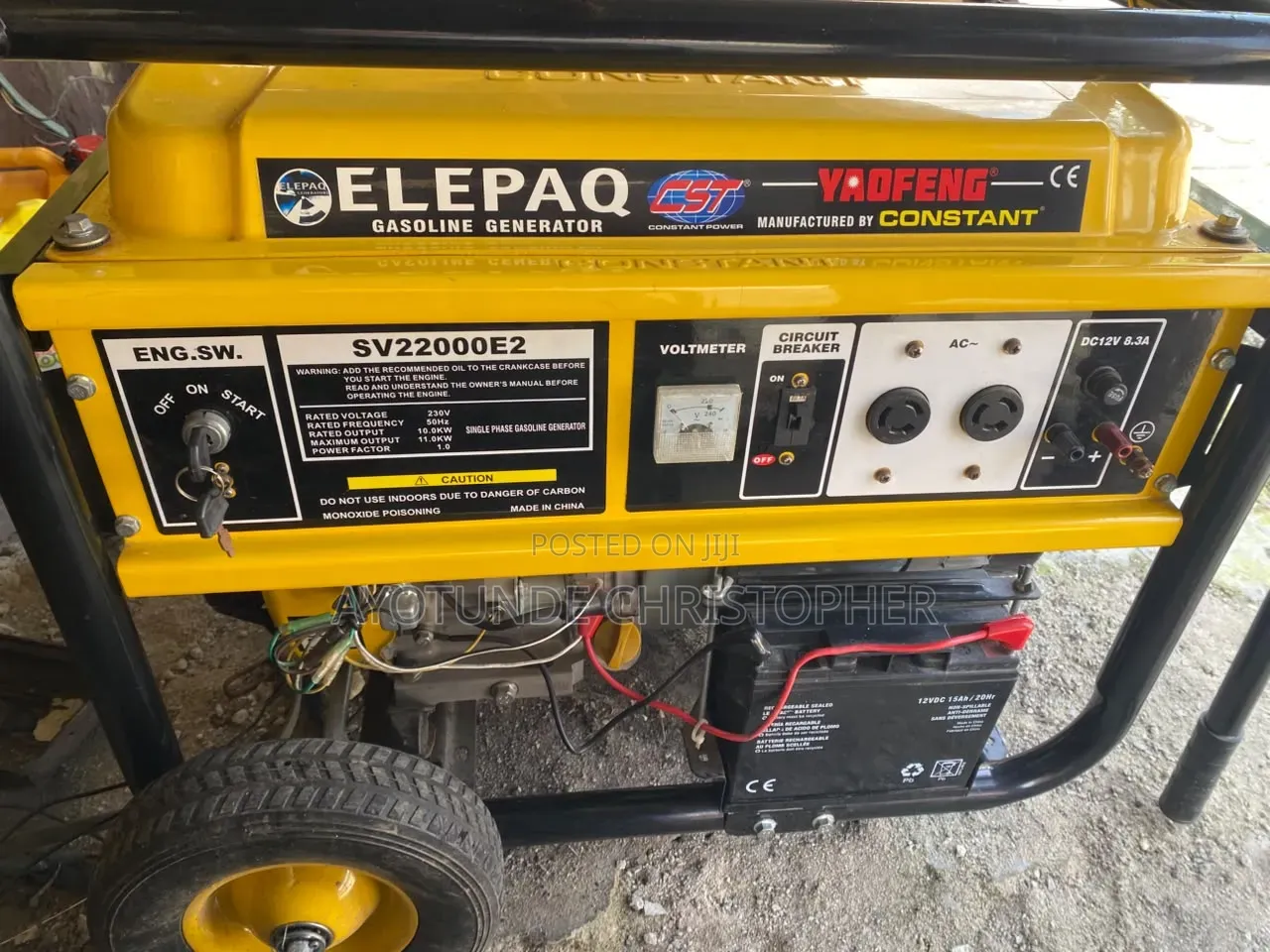 13 KVA Elepaq Generator