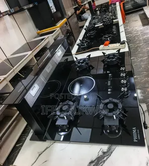 Original PHIIMA 90CM Downdraft Extractor Built-in 4+1 Flips Up Gas