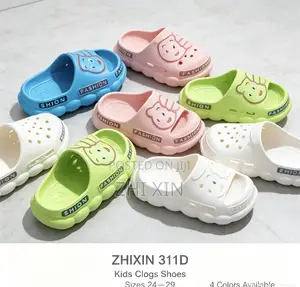 ZHIXIN 311D Kids Cartoon EVA Open Toe Clogs Sizes 24-29