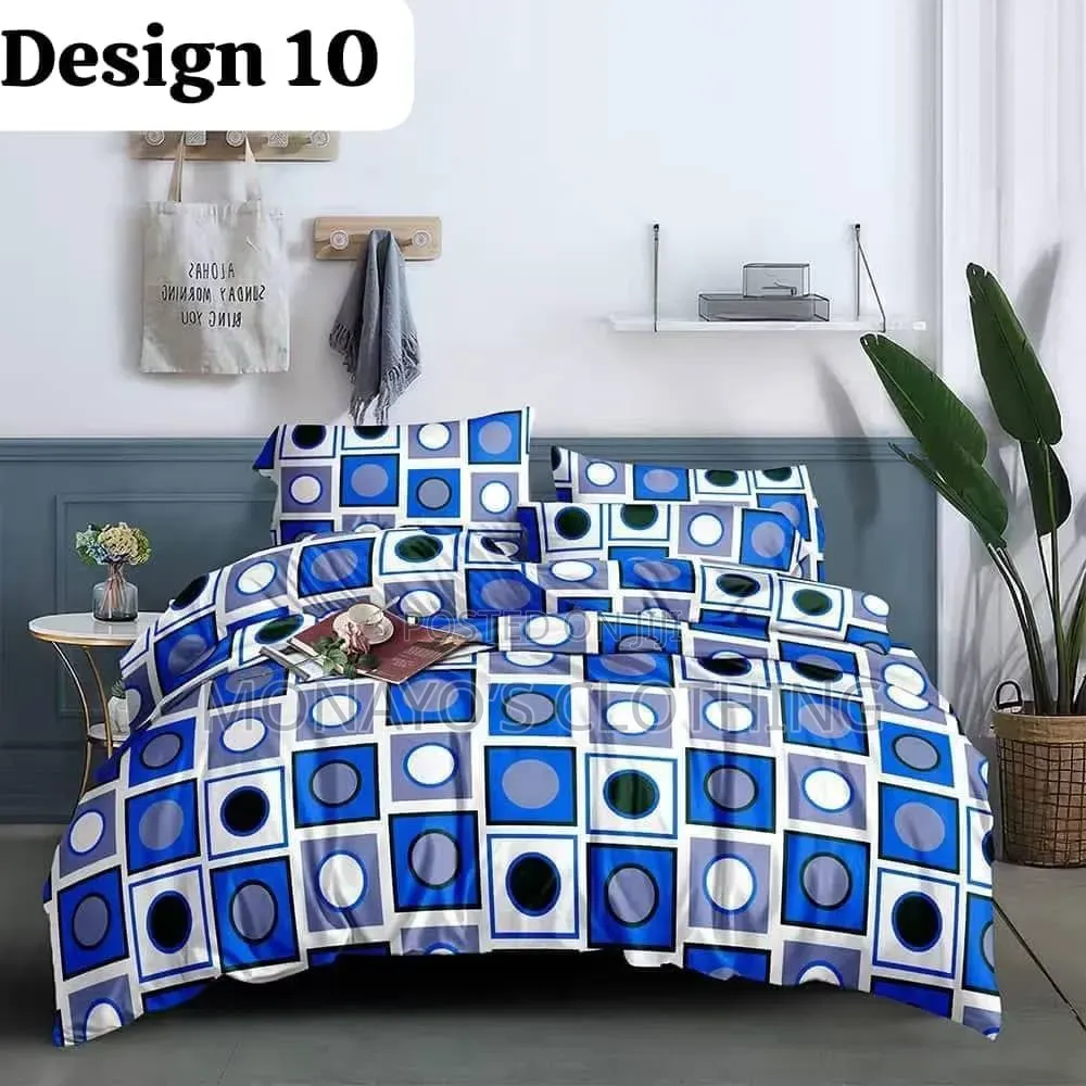 6*6 Bed Sheets and Pillowcase Imported