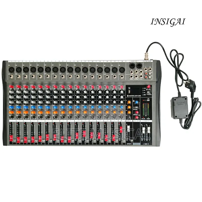 Professional 16-Channel Audio Mixing Console