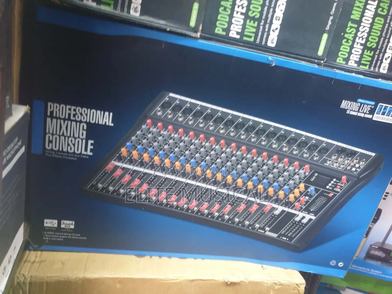 Professional 16-Channel Audio Mixing Console