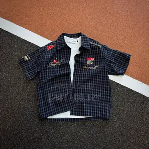 Ice Cream S/S Patch Plaid Shirt