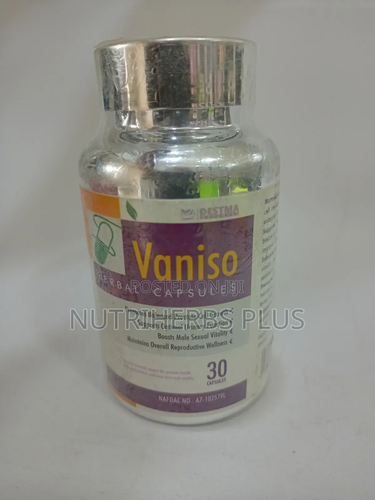 Vaniso Herbal Capsules (For Urinary Tract Support and Prostate Care)