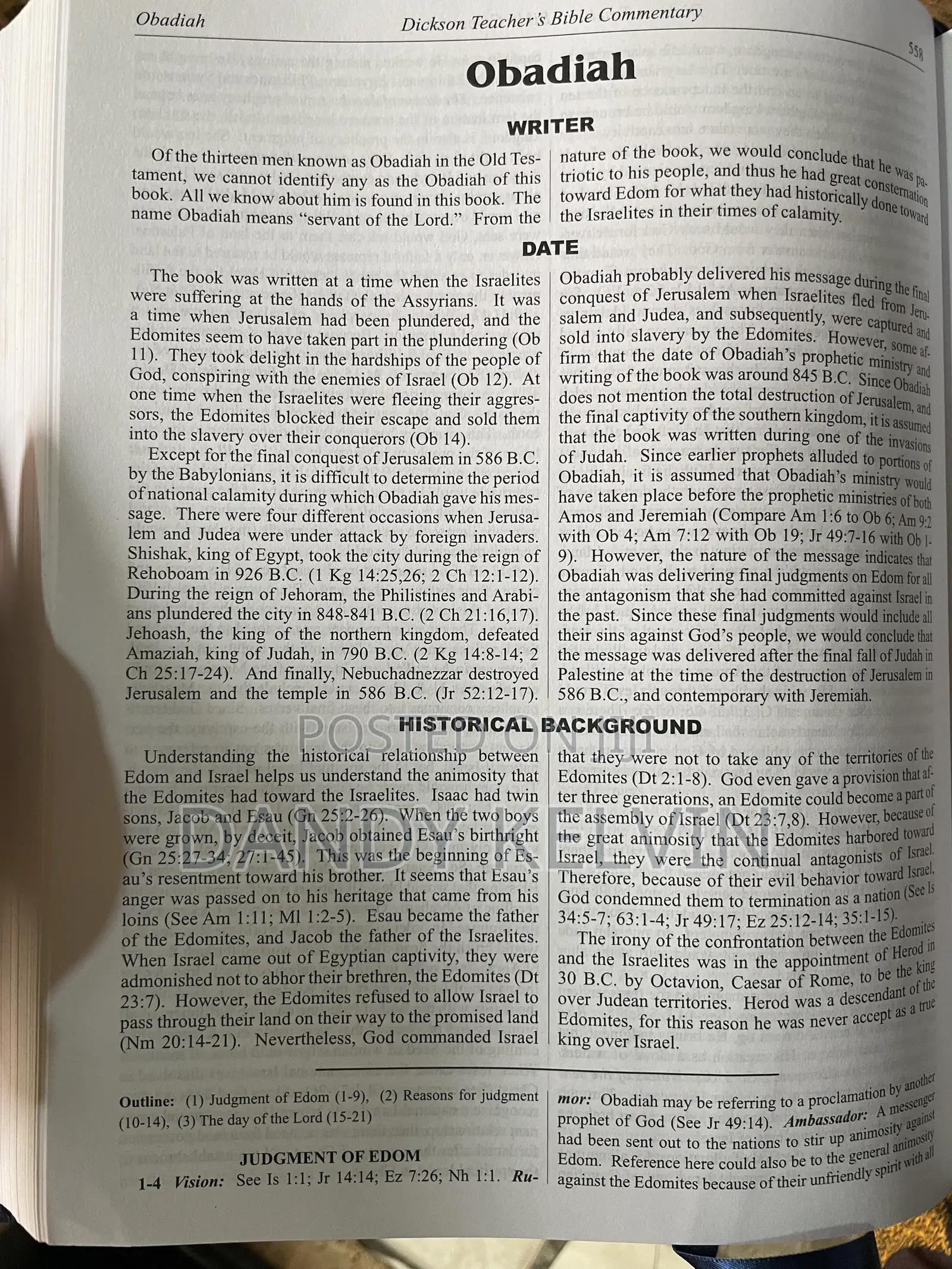 DICKSONS Teacher Bible Commentary