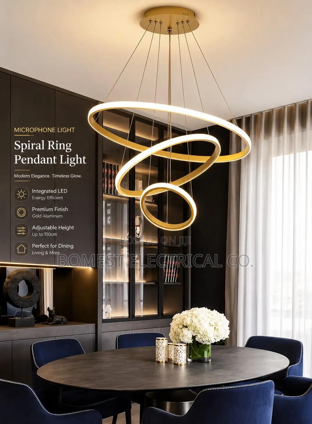 Spiral Ring Pendant Light