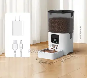 Smart Automatic Pet Feeder With WiFi Camera 6L