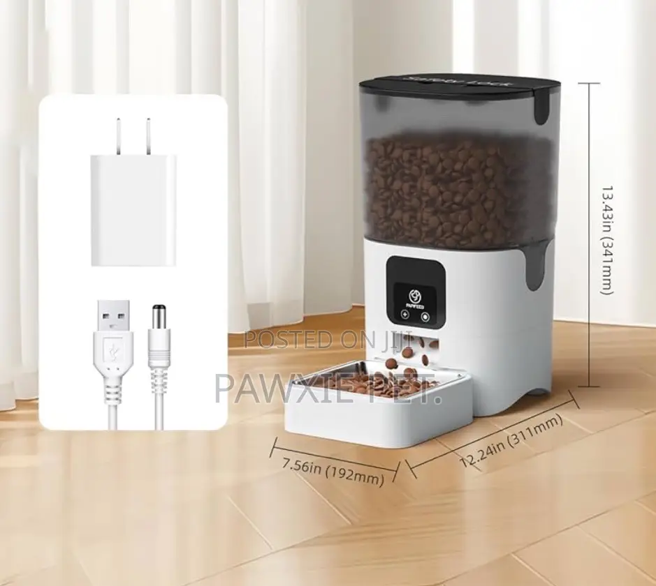 Smart Automatic Pet Feeder With WiFi Camera 6L
