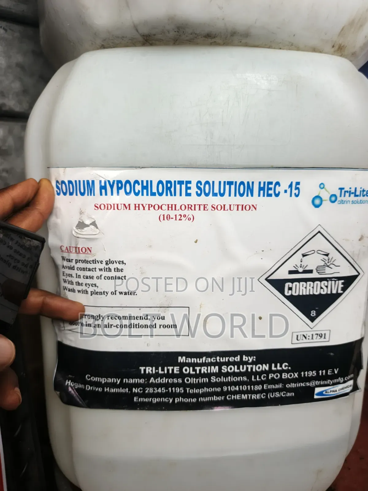 Sodium Hypochlorite Solution (HEC-15 )20ltrs