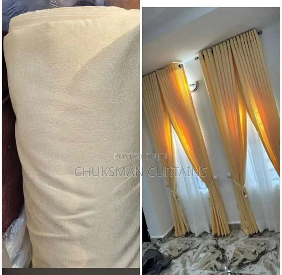Thick Milk Colour Curtain.