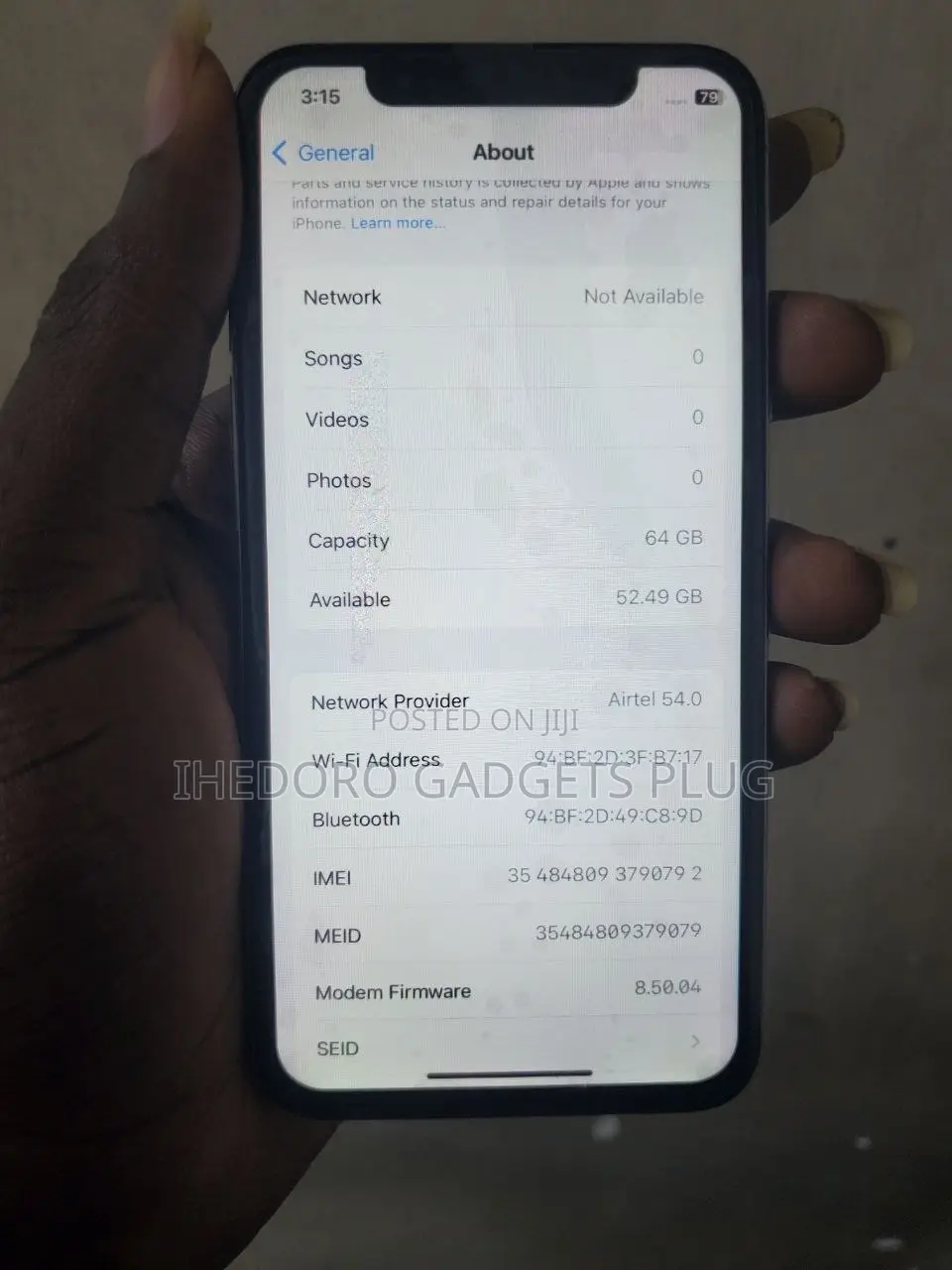 Apple iPhone X 64 GB White