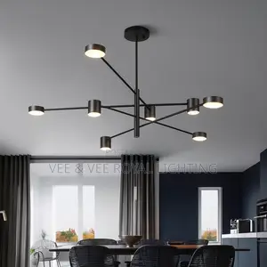 Modern 8-Head LED Ceiling Chandelier -for Living Room, Bedroom, Dining