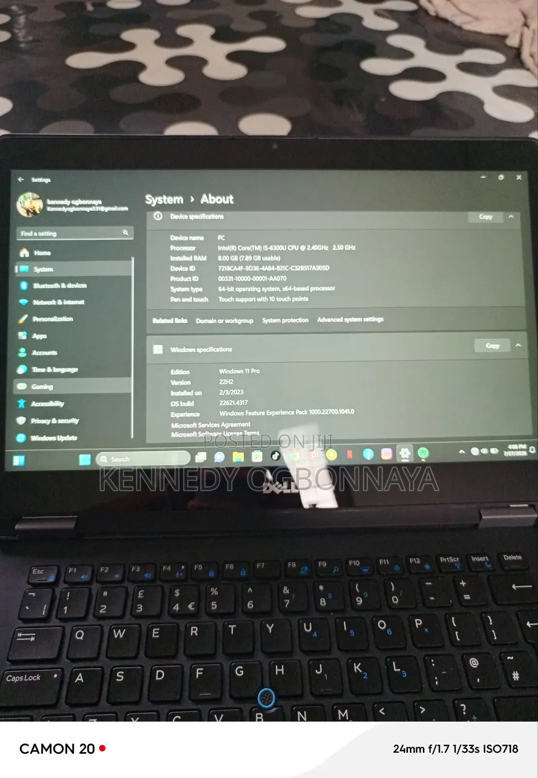 Laptop Dell Latitude E7470 8GB Intel Core i5 HDD+SSD 256GB