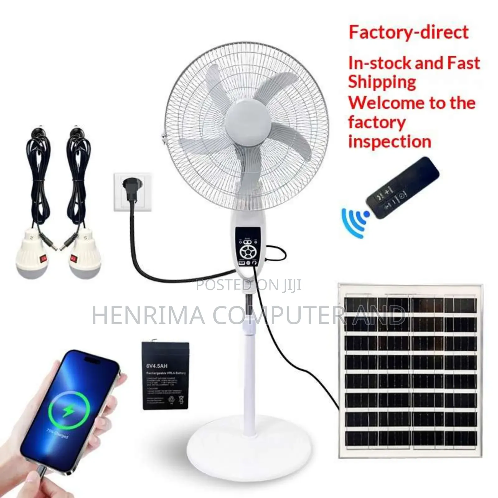 Solar Standing Fan