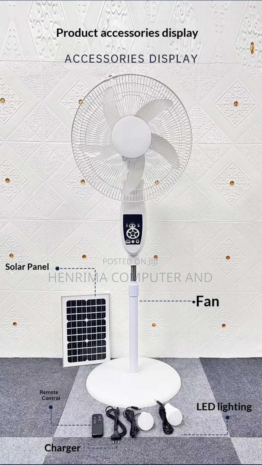 Solar Standing Fan
