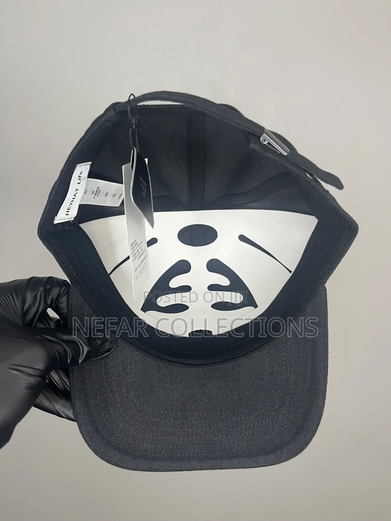 Designer Face Cap - Black