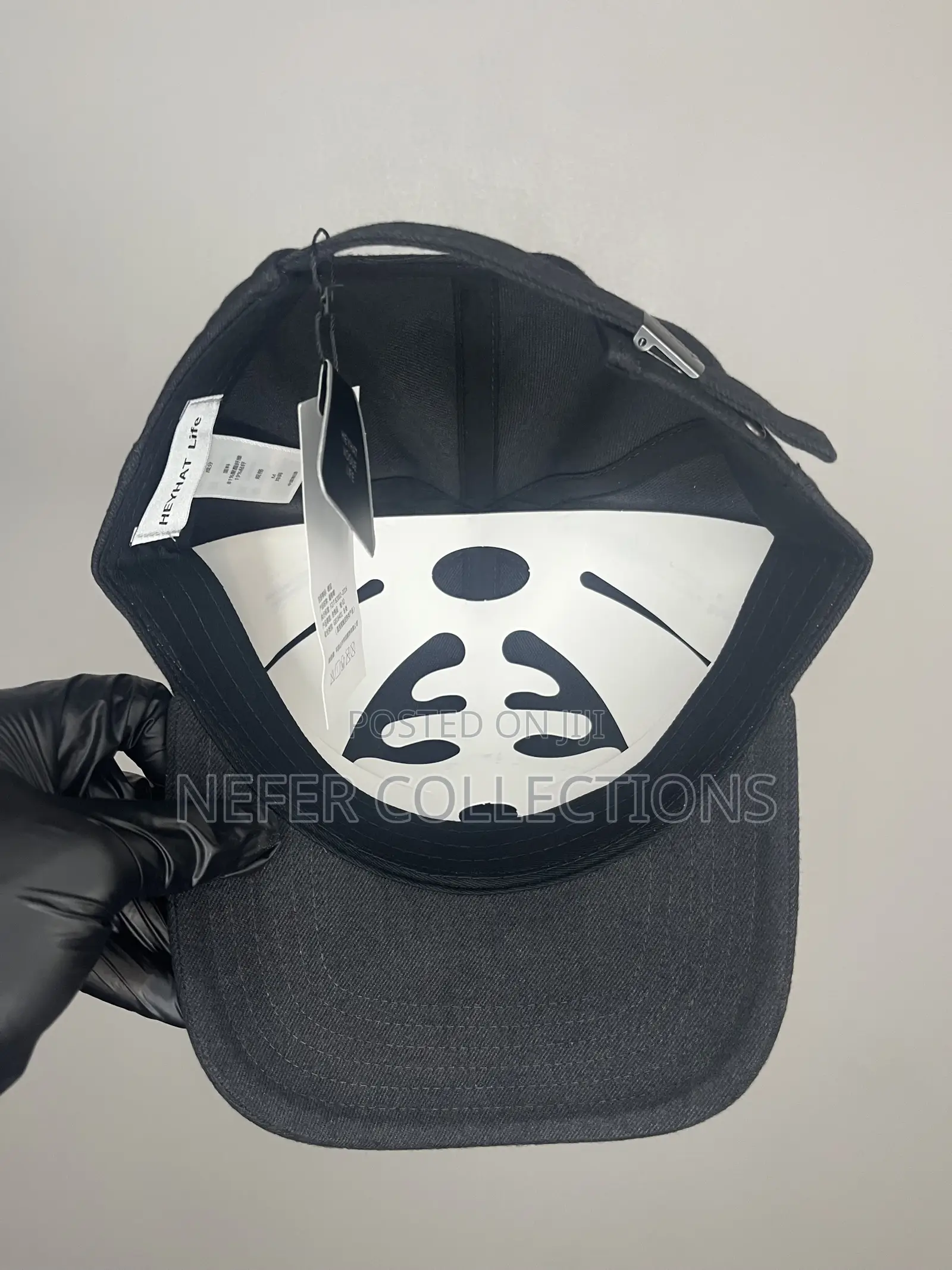 HeyHat Designer Face Cap - Black